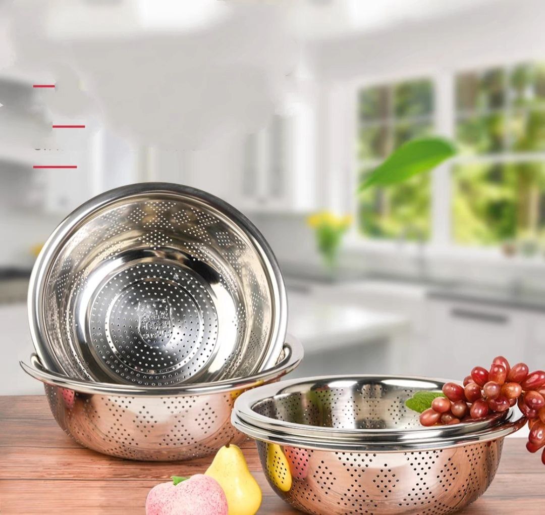 rổ inox ,rá vo gạo inox 304% cao cấp