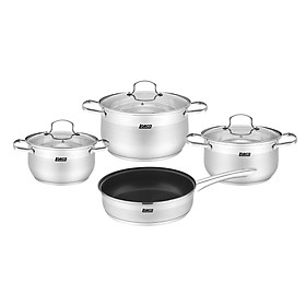 Bộ Nồi 7 Món LORCA TA 5018 TITANIUM Chính Hãng - Đun Trên Mọi Loại Bếp Cao Cấp, Bền Bỉ, Nhập Khẩu Chính Hãng