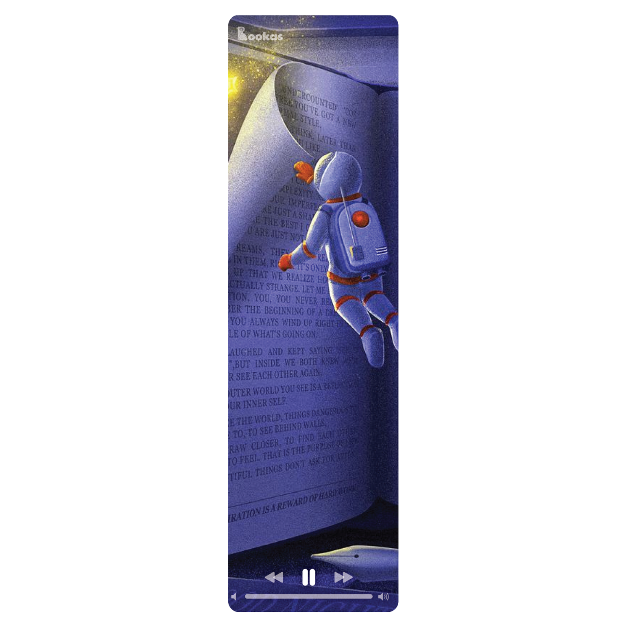 5 Cái Bookmark Kẹp Sách, Dấu Trang Hoạ Tiết Sách Vũ Trụ - SBOOKS
