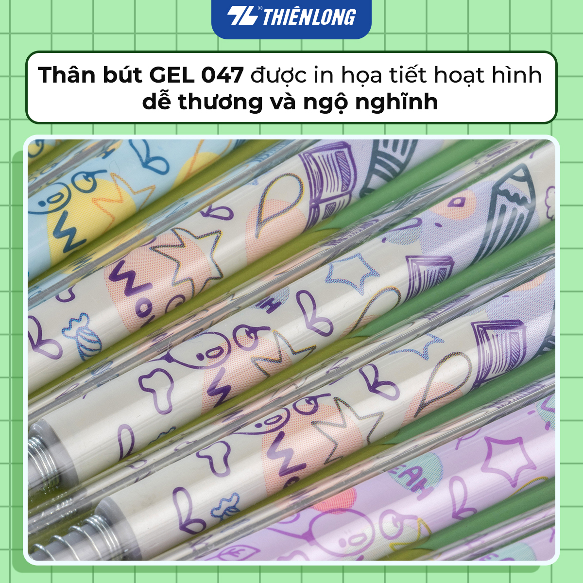 Combo 5/10/20 Bút gel Quick Dry Thiên Long GEL-045
