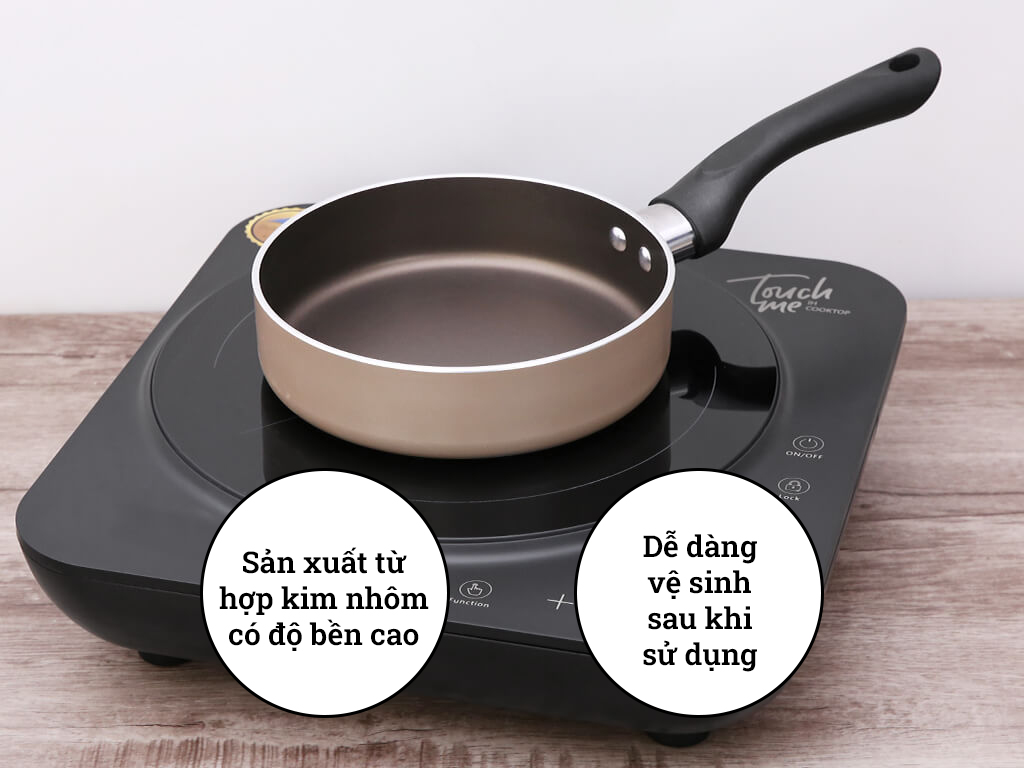 Chảo chống dính đáy từ cao cấp Smart Cook SM721 Size 16-18-20cm - Hàng chính hãng