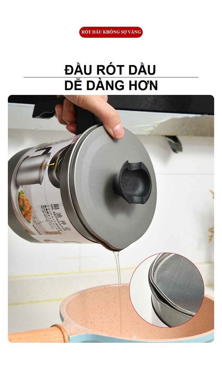 Ca lọc dầu Inox 1.4L chất lượng Nhật