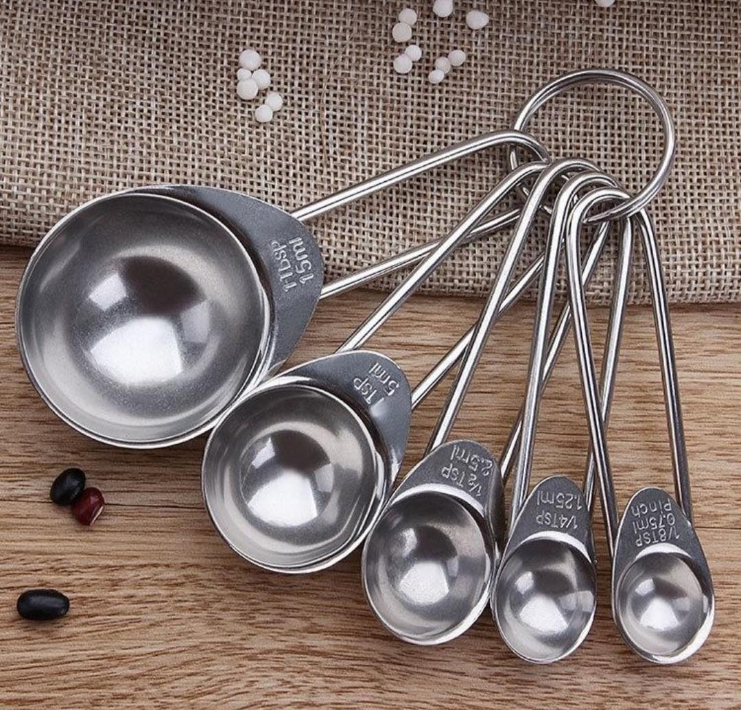 Combo bộ thìa đong inox 5 chiếc