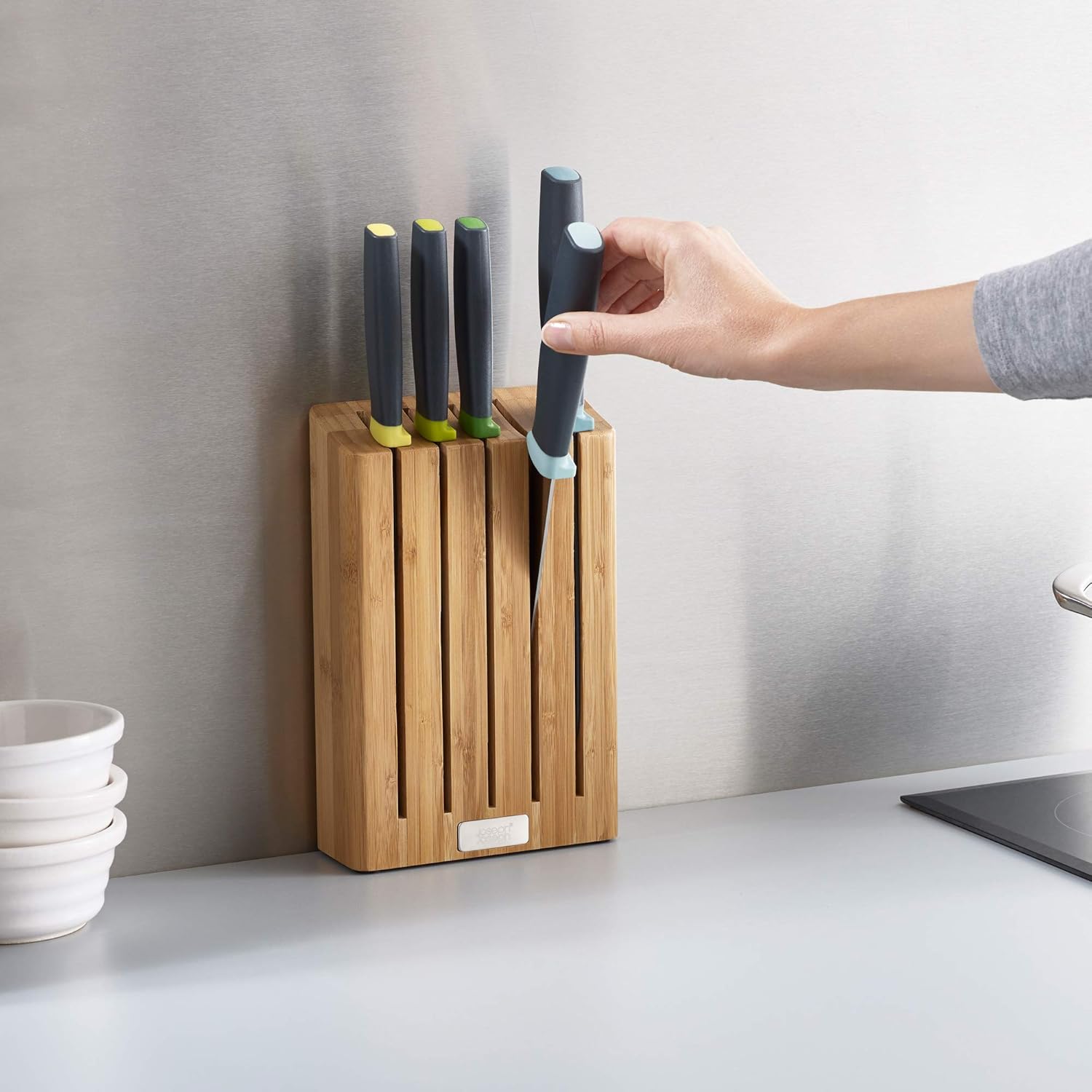 Bộ dao 6 chi tiết Joseph Joseph 10300 Elevate Knives Bamboo Hàng chính hãng