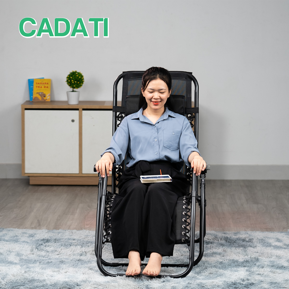 GHẾ BỐ XẾP THƯ GIÃN GIÁ RẺ CADATI - BẢO HÀNH CHÍNH HÃNG