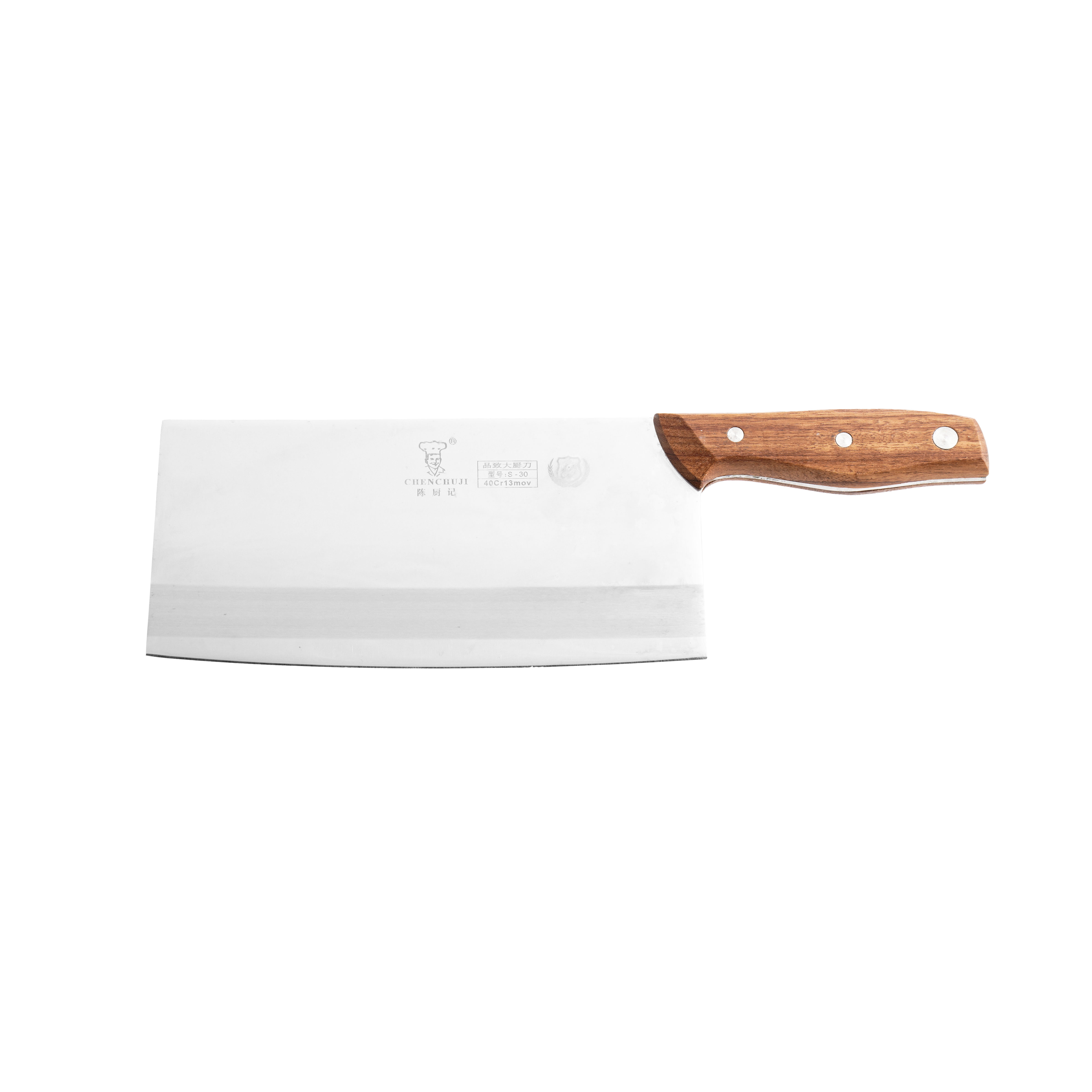 Dao chặt Chinese Cleaver tay cầm gỗ - Inox 420 sắc bén - Cầm chắc tay, chặt thịt đẹp, bề mặt bóng - Cobihome
