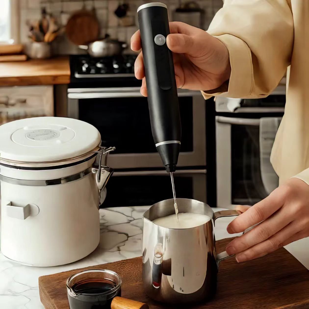 Cây Tạo Bọt Cà Phê , Trứng Mini Cầm Tay – Tiện Lợi, Nhỏ Gọn, Dễ Dùng