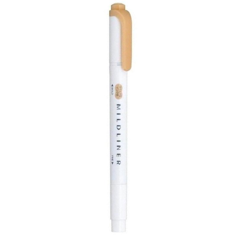 Viết Lông Dầu Dạ Quang Zebra Mildliner-MOR Fine Bold Mild Orange