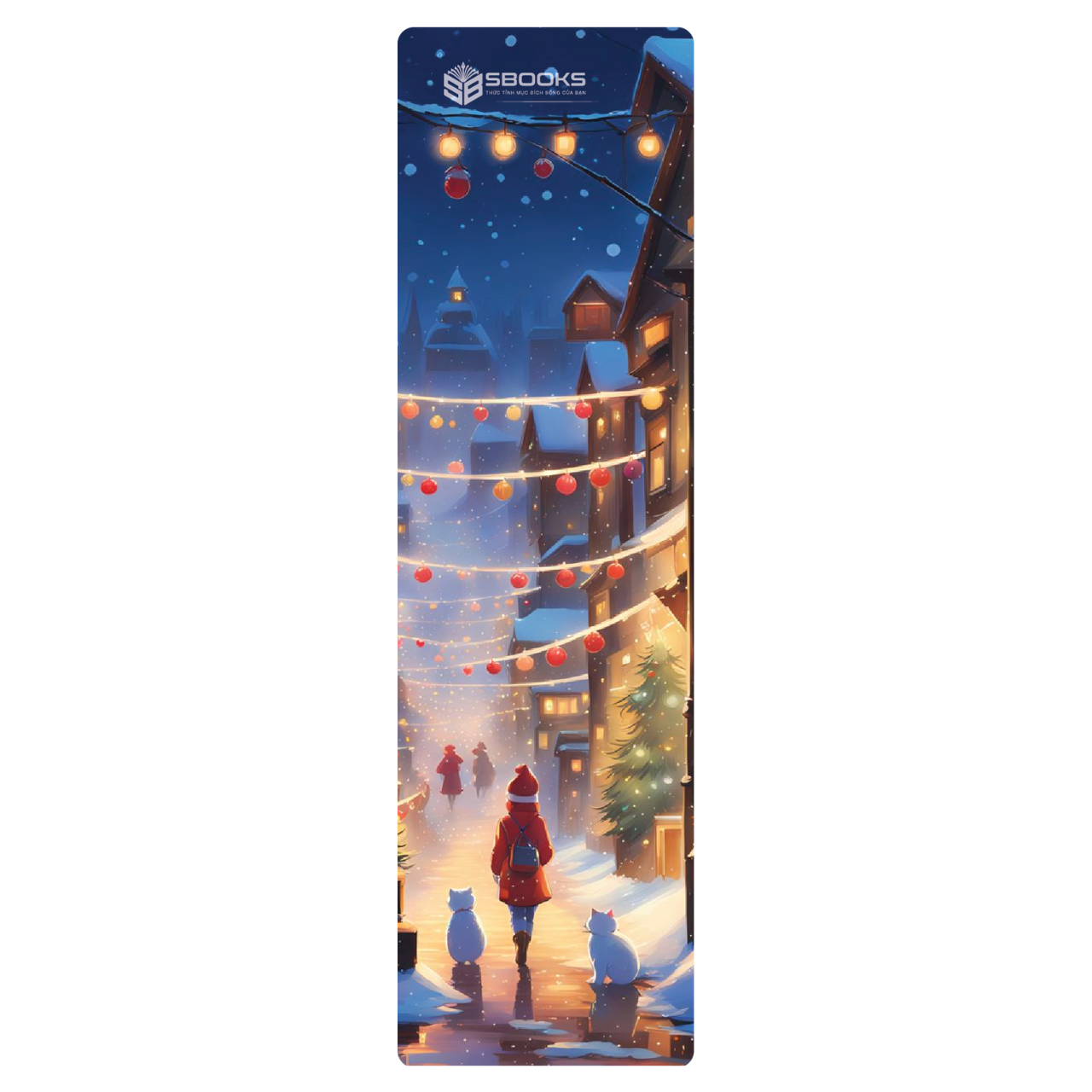 5 Cái Bookmark Kẹp Sách, Dấu Trang Hoạ Tiết Giáng Sinh - SBOOKS