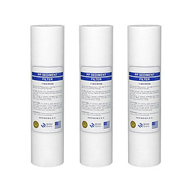Bộ 3 Lõi lọc PP 1micron 10 inch dùng trong máy lọc nước