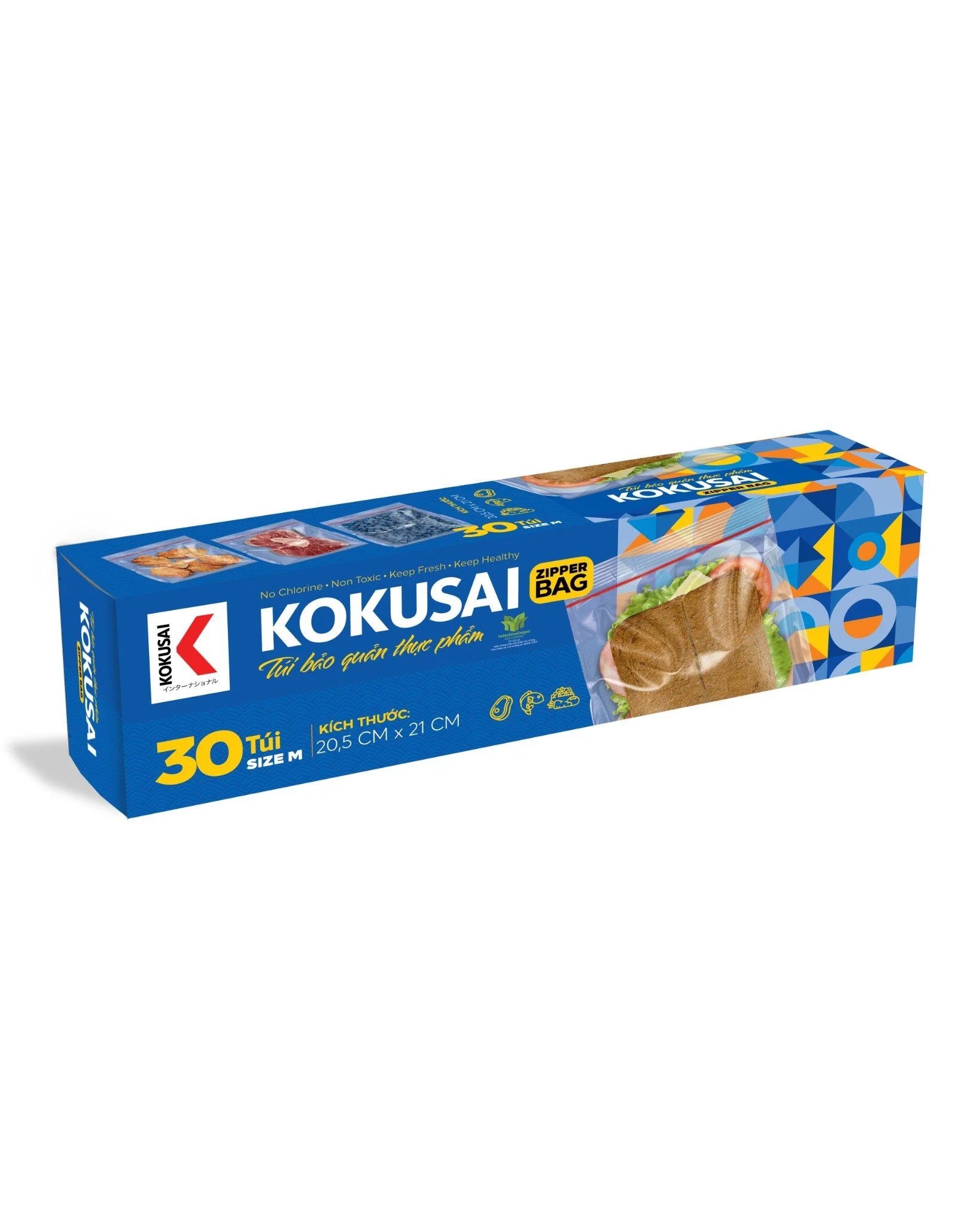 Túi Zipper Kokusai TZIP00001281, TZIP00000321