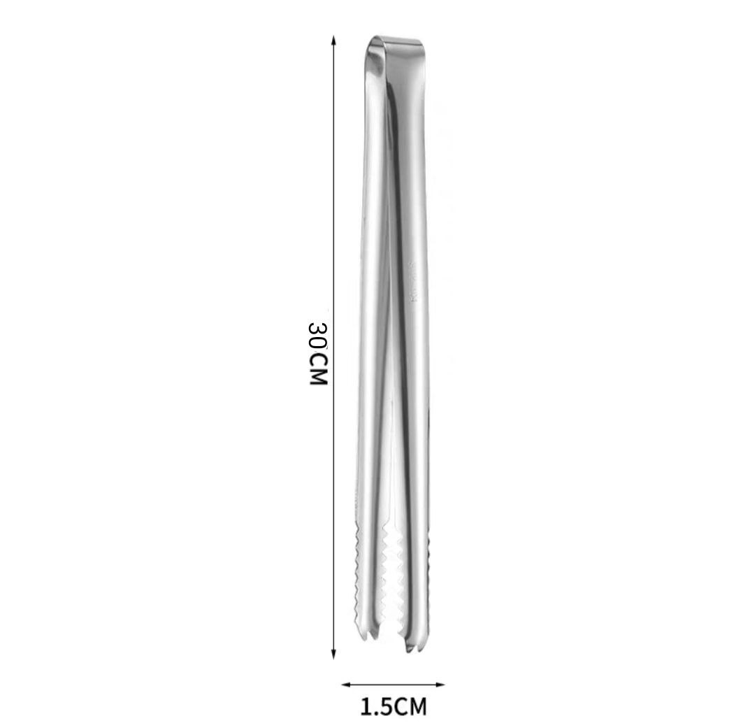 Dụng Cụ Gắp Đá, Gắp Thực Phẩm, Chất Liệu Bằng Inox (Tiện Lợi, Dễ Dàng Sử Dụng)