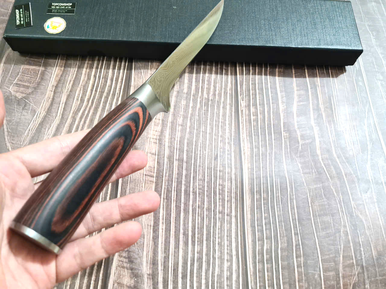 DAO - DAO BẾP NHẬT BẢN CLASSIC BONING THÉP DAMASCUS MÃ DT120 vns