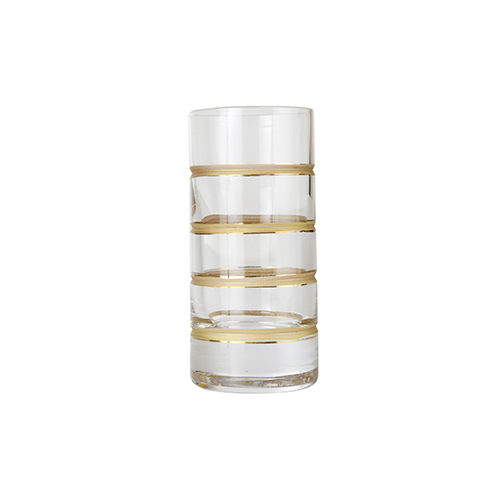 Set 6 ly nhỏ pha lê mạ vàng 24k nhập khẩu ITALY Vienna Felix Gold GA VEMA 6607