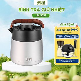 Bình pha trà giữ nhiệt inox có lõi lọc trà Lebenlang LBL3031 và LBL3035, 1L và 1L5 - hàng chính hãng