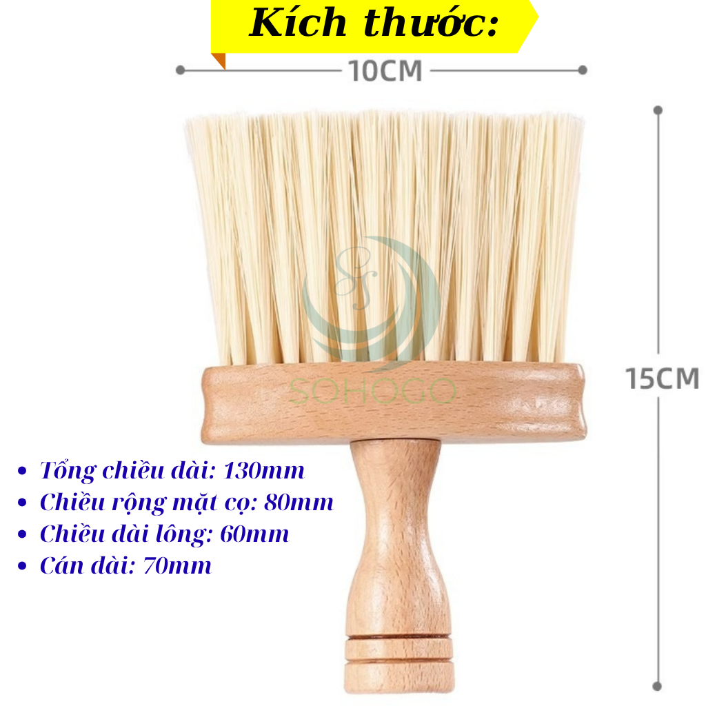 Cọ Gỗ Đa Năng Siêu Mềm -Bàn Chải Vệ Sinh Đa Dụng Cán Gỗ -Cây Cọ Vệ Sinh Góc Khuất & Khe Hẹp -Cọ Phủ Bụi Siêu Mịn Cán Gỗ