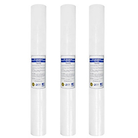 Bộ 3 lõi lọc nước PP | số 1- 1micron dùng cho bộ lọc thô, máy lọc nước R.O 50L/h (Hàng chính hãng)