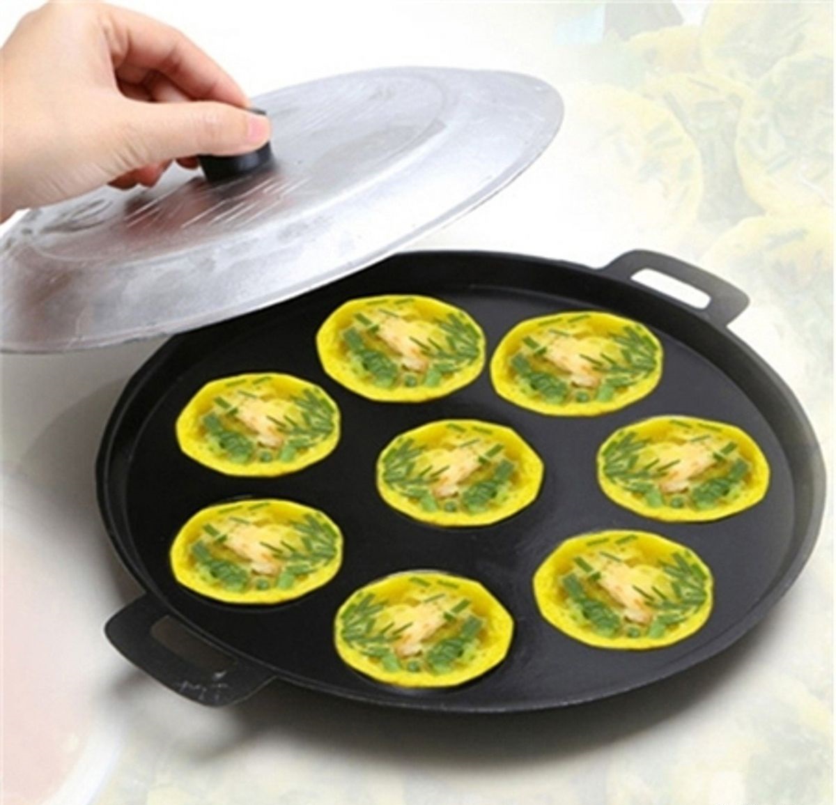 Chảo Đổ Bánh Khọt, Bánh Căn 8 Khuôn Chống Dính