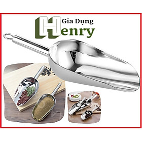 Xẻng xúc đá cao cấp bằng Inox dày, không rỉ - HENRYSA