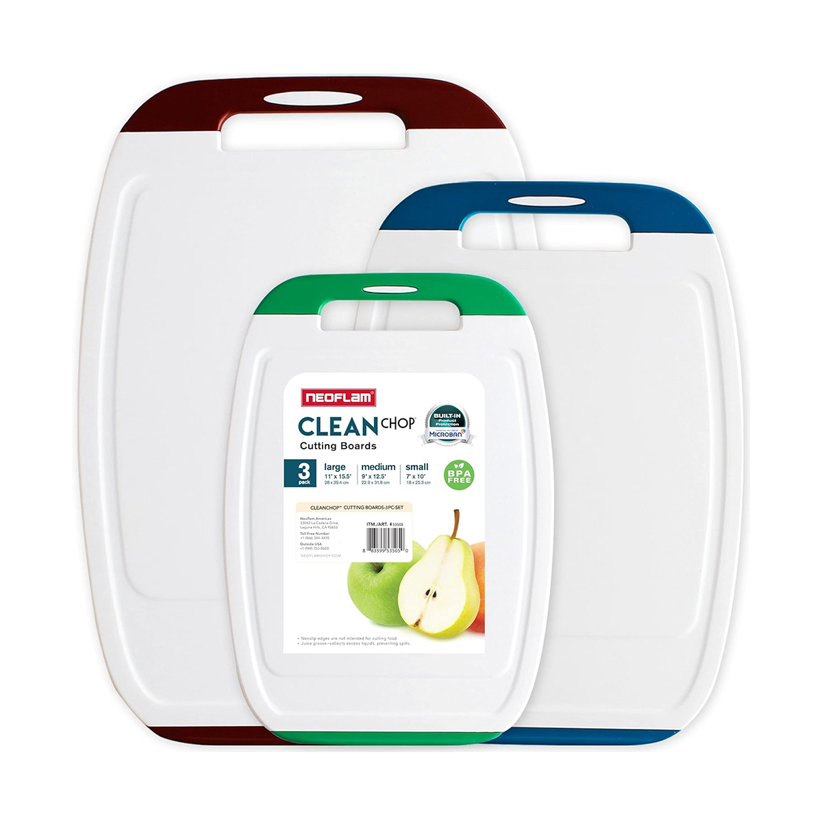 Set 3 thớt nhựa Biju Hàn Quốc , Sản phẩm nhập khẩu và phân phối chính hãng cobi home.
