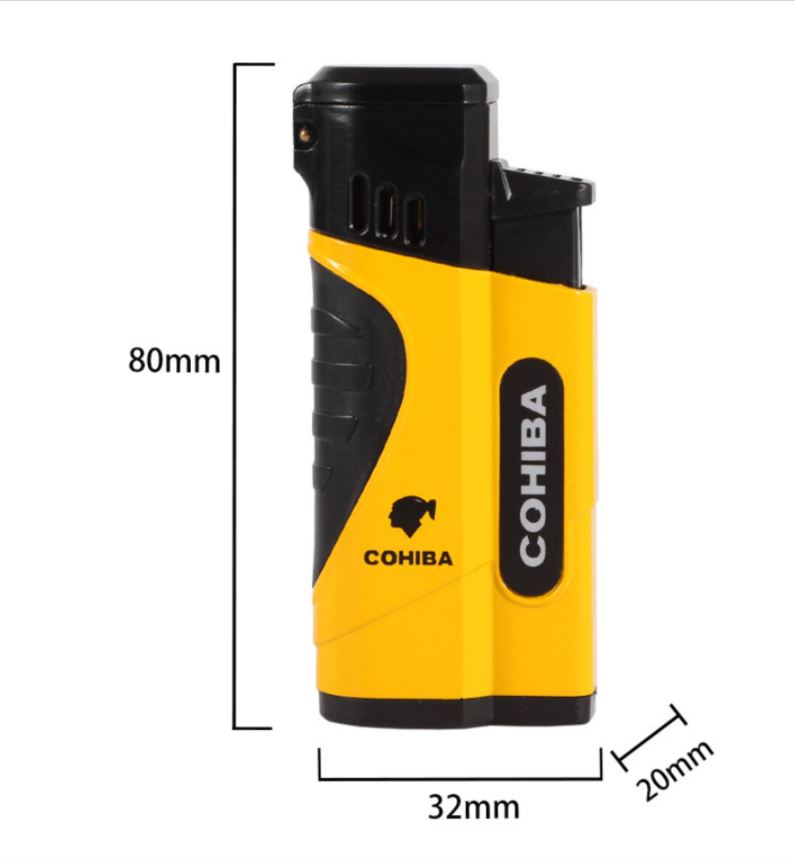 Vỏ Hột Quẹt Bật Lửa Khò 4 Tia H166 Kèm Đục Tiện Lợi Đẹp Độc Lạ - Dùng Gas Cao Cấp