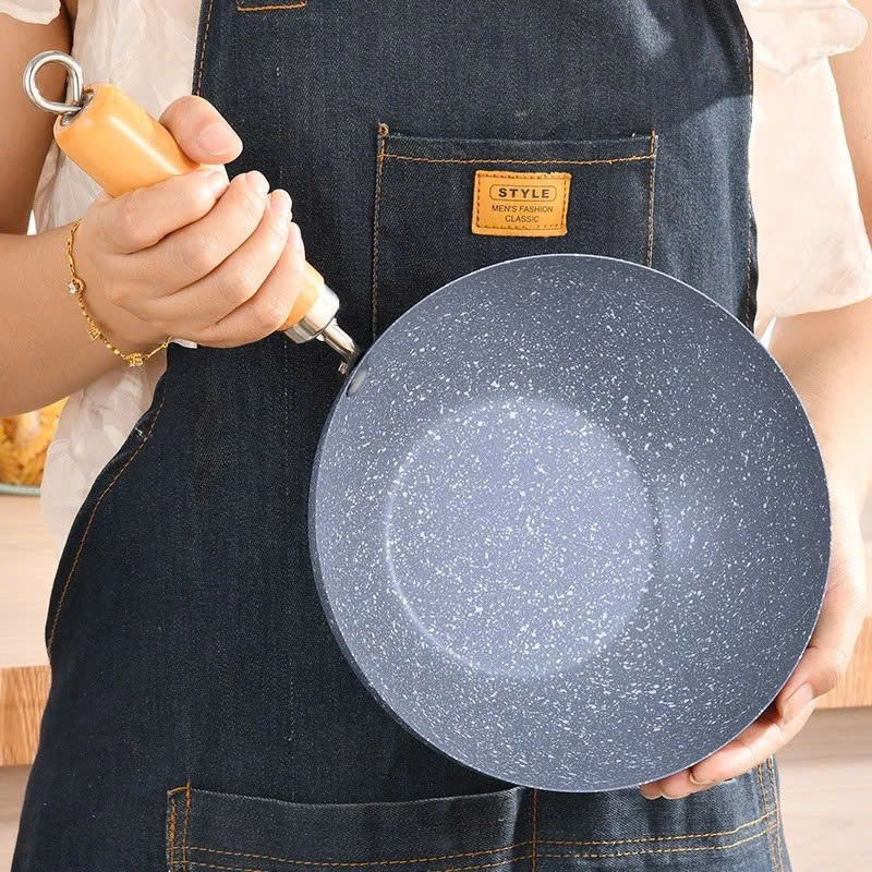 Chảo Chống Dính Sâu Lòng Vân Đá Dùng Mọi Loại Bếp Cao Cấp Tiện Dụng, Chảo Nhật Vân Đá