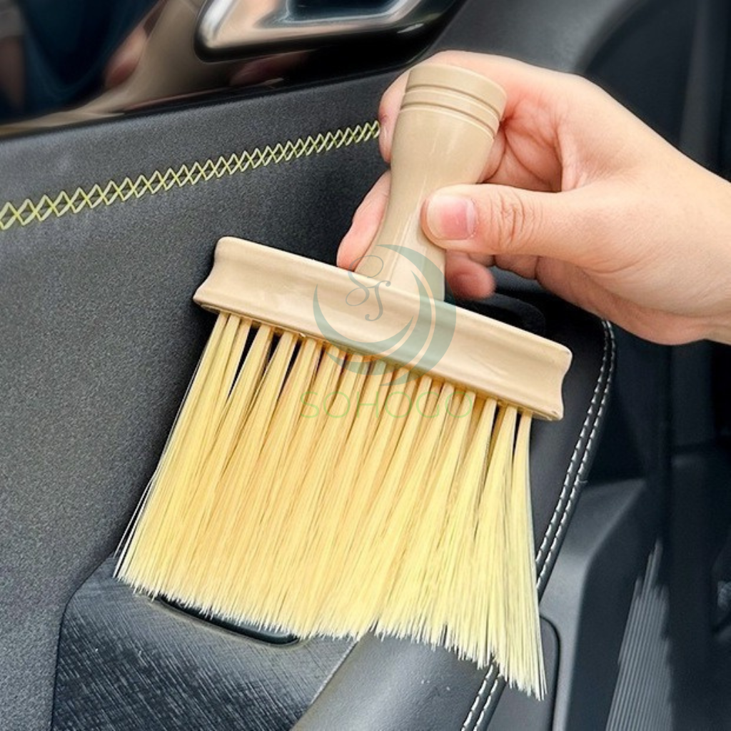 Cọ Gỗ Đa Năng Siêu Mềm -Bàn Chải Vệ Sinh Đa Dụng Cán Gỗ -Cây Cọ Vệ Sinh Góc Khuất & Khe Hẹp -Cọ Phủ Bụi Siêu Mịn Cán Gỗ