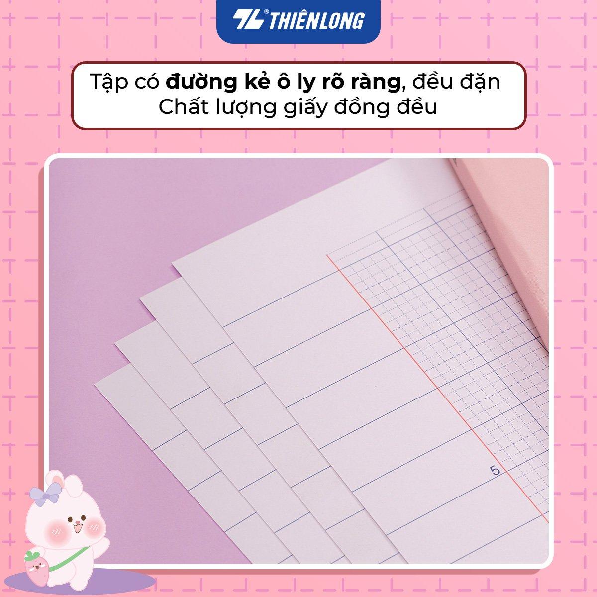 Combo 10 Tập học sinh 96 trang 5 ô ly vuông 2mm chấm kẻ 2/3 120gsm NB-122 Thiên Long - Mẫu ngẫu nhiên