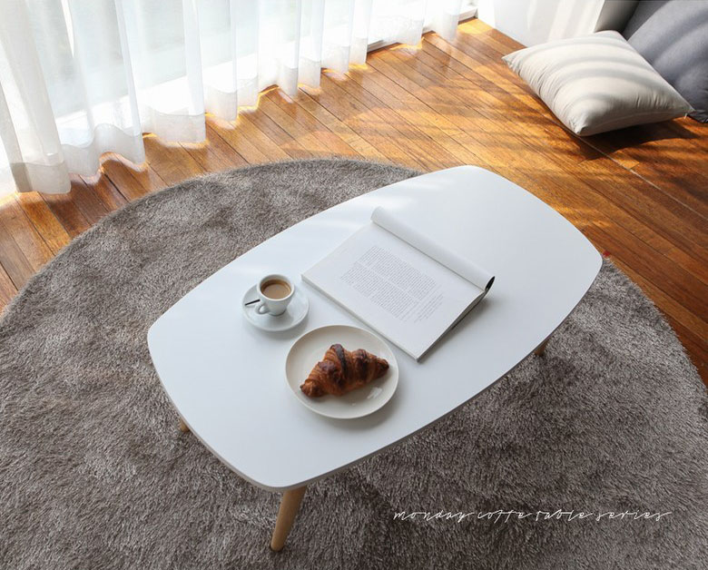 BÀN TRÀ/ SOFA HÀN QUỐC - B TABLE SIZE S MÀU TRẮNG