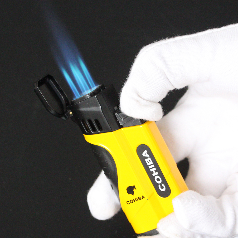 Vỏ Hột Quẹt Bật Lửa Khò 4 Tia H166 Kèm Đục Tiện Lợi Đẹp Độc Lạ - Dùng Gas Cao Cấp