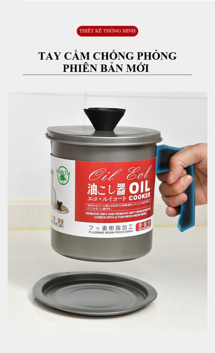 Ca lọc dầu Inox 1.4L chất lượng Nhật