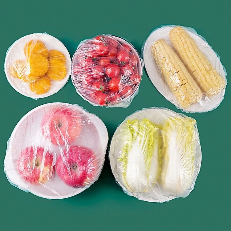 Túi màng bọc thực phẩm TOKDODO chất liệu PE co giãn có chun siêu dai, Túi gấu bọc đồ ăn thực phẩm có thể tái sử đụng, (túi 80-100 chiếc)