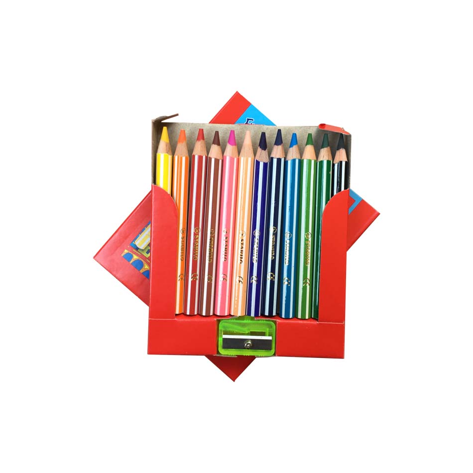 Bộ bút chì màu Swans 12 màu - Bộ 2 hộp 12 cây dài (CLP1867L-C2)