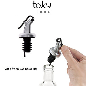 Vòi Rót Dầu Ô Liu, Nước Tương, Nước Mắm, Có Nắp Chặn Nhỏ Gọn Tiện Dụng Khi Nấu Ăn, Vòi Rót Rượu Nắp Cao Su. TakyHome 5230