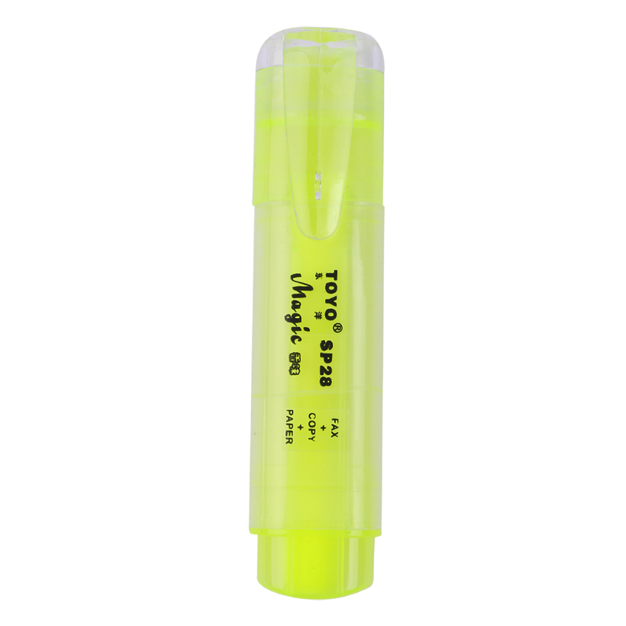 Vỉ 3 Cây Viết Dạ Quang Toyo - Vàng
