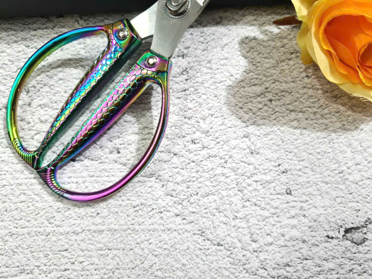 Kéo hợp kim TITAN Double Fish Pattern MÃ DT163