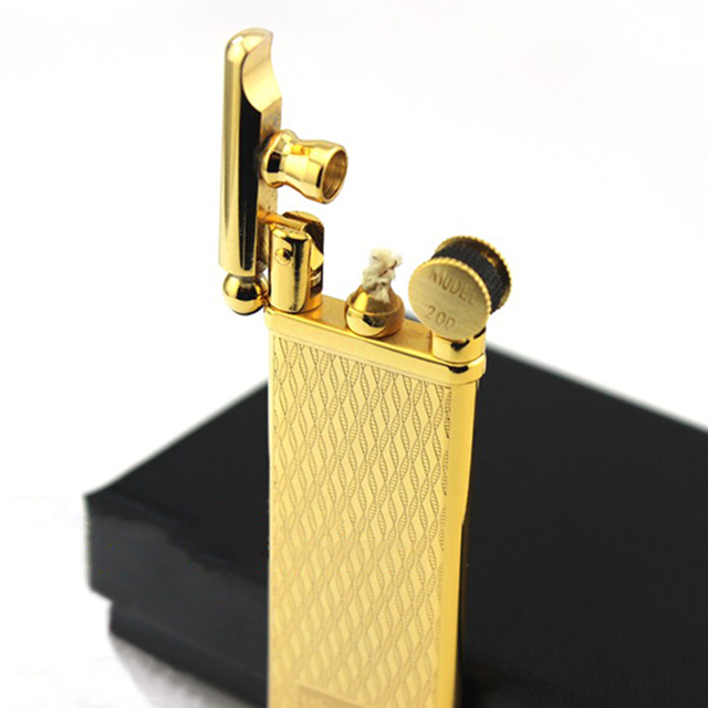 Vỏ Hột Quẹt Bật Lửa Xăng Đá Kiểu Dáng Nhật Mr.Smoke MR-208 Siêu Mỏng Cao Cấp