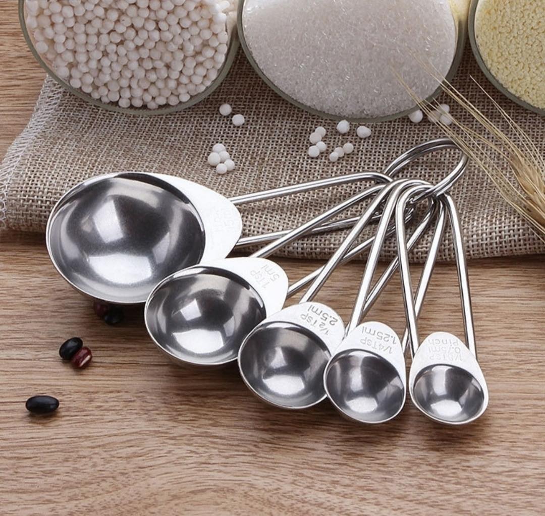 Combo bộ thìa đong inox 5 chiếc