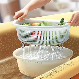 Bộ thau rổ 2 trong 1 đa năng Sanada 5.3L hàng Made in Japan