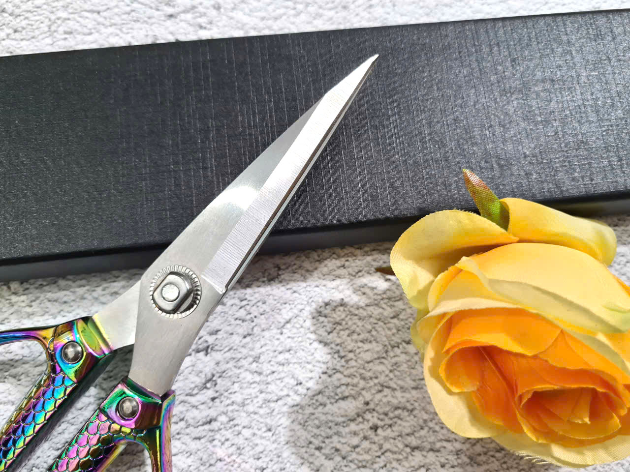 Kéo hợp kim TITAN Double Fish Pattern MÃ DT163