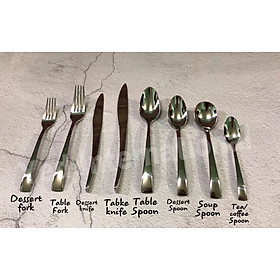 Bộ 6 Dao Vừa  Ăn Món Khai Vị Phụ Kiện Bàn Ăn Inox 304 18/10 Bouscoe  - Stainless Steel 304 18/10 Dessert Knife 