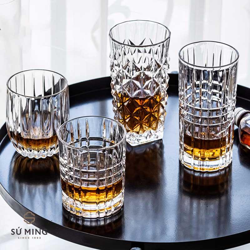 Bộ Cốc Thuỷ Tinh Cao Cấp (1 Bộ 6 Chiếc) , Hoạ Tiết Đa Dạng Phong Phú, Đẳng Cấp Chịu Nhiệt