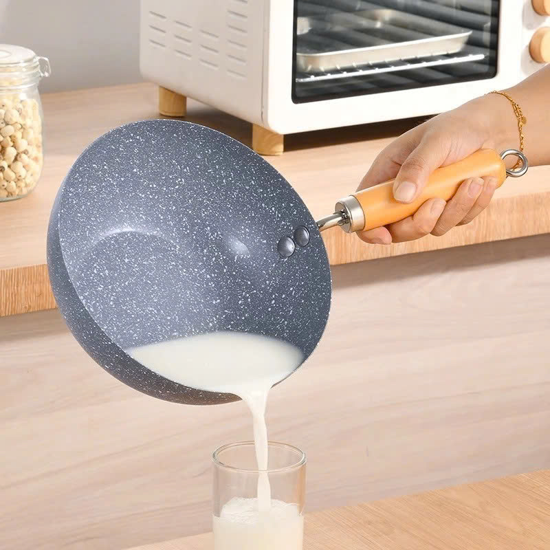 Chảo Chống Dính Sâu Lòng Vân Đá Dùng Mọi Loại Bếp Cao Cấp Tiện Dụng, Chảo Nhật Vân Đá