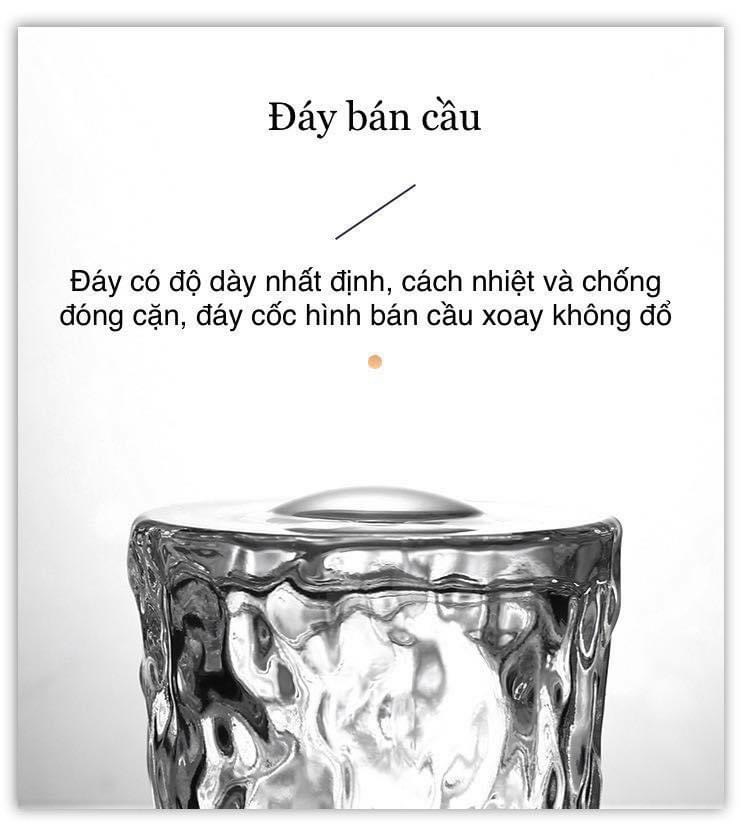 LY THỦY TINH UỐNG RƯỢU CÓ ĐẾ XOAY 360 ĐỘ KHÔNG ĐỔ 160ML ( GIAO VÂN NGẪU NHIÊN ) - VD91