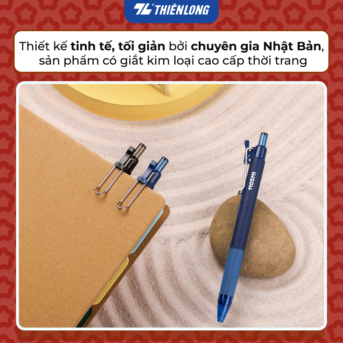 Combo 5/10/20 Bút gel Hoshi Thiên Long GEL-047/HS - Công nghệ Nhật Bản