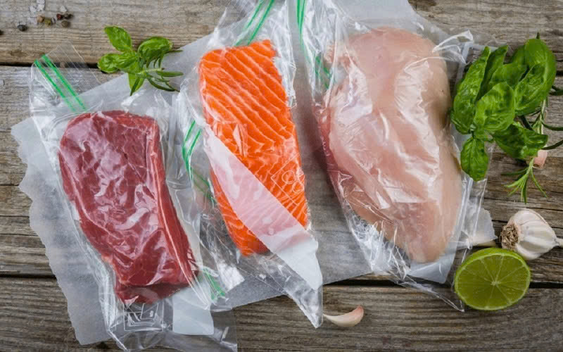{ Loại Dày} Combo 100 Túi Hút Chân Không Thực Phẩm Phù Hợp Với Tất Cả Các Dòng Máy Hút Chân Không , Túi Hút Chân Không Một Mặt Nhám Siêu Dai , Chất Liệu An Toàn - Hàng Chính Hãng