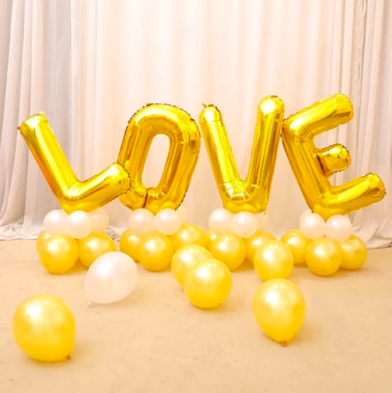 Bóng chữ LOVE cỡ đại 70cm trang trí phòng cưới cầu hôn tỏ tình