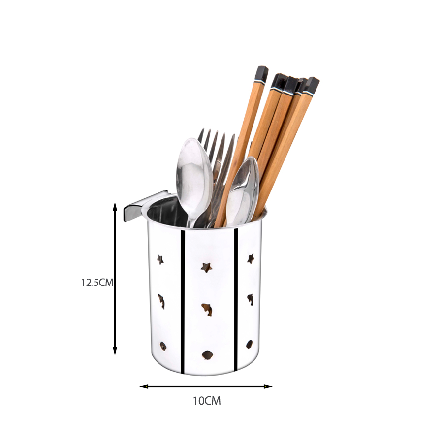 Kệ muỗng đũa treo + bắt vít inox 304 TOVASHU MC6