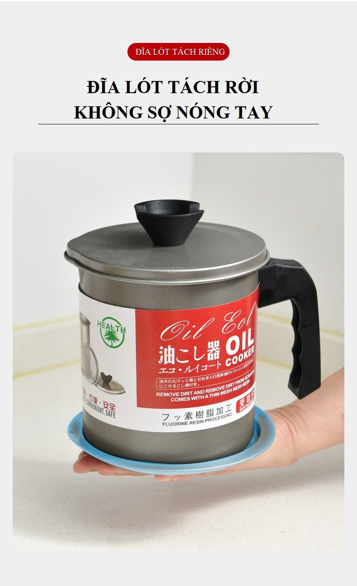 Ca lọc dầu Inox 1.4L chất lượng Nhật
