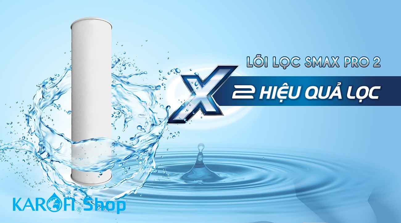 Combo 3 Lõi Lọc Thô KAROFI SMAX PRO 1,2,3 - Hàng Chính Hãng
